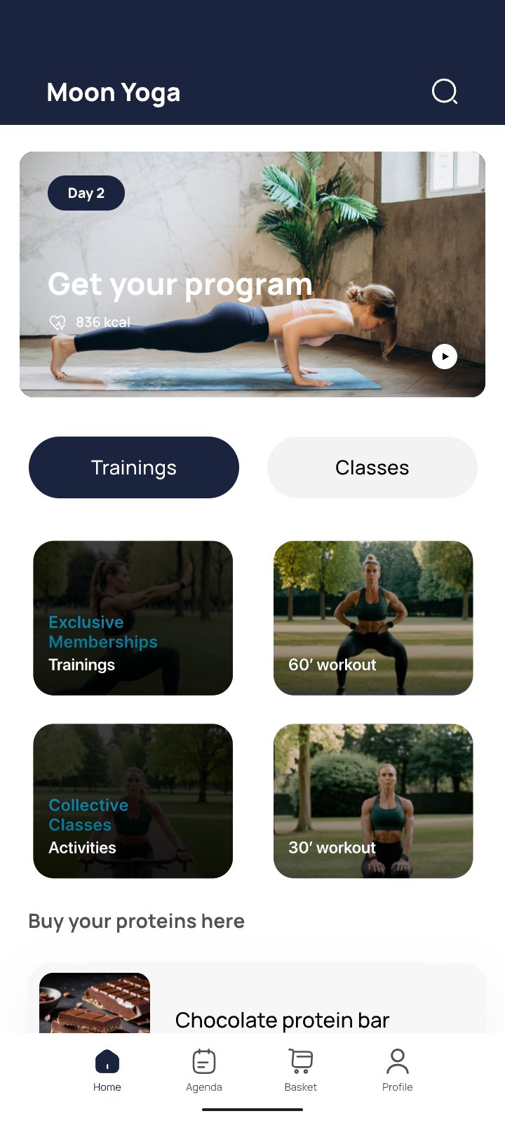 Moon Yoga, a real application built on Apptree
